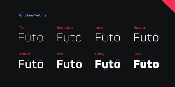 Futo Sans Font Family素材之家精选英文字体