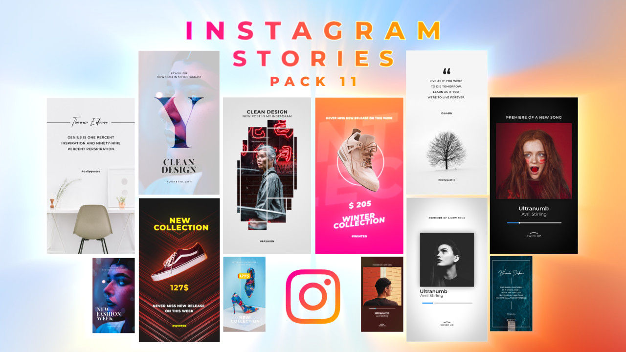 12个酷炫的故事视频展示素材库精选AE模板