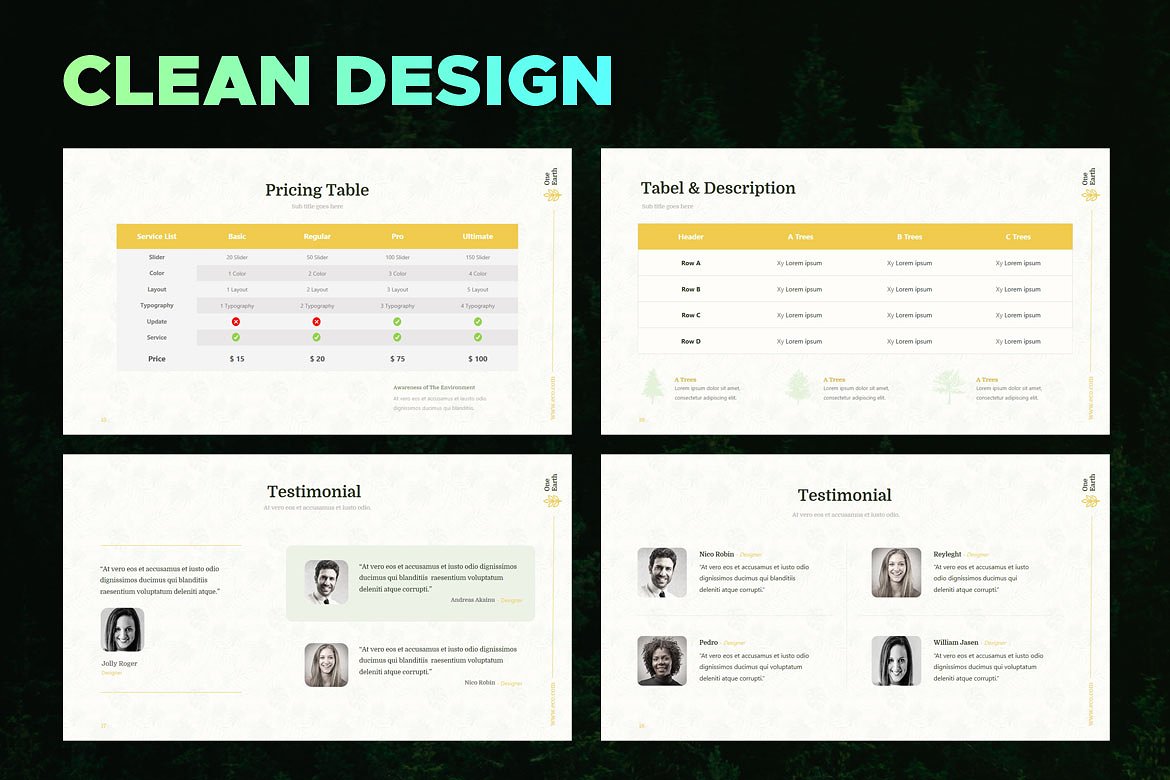 生态环境主题相关的 – PPT模板插图(4)