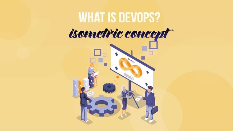 时尚创意的等距概念动画元素素材库精选AE模板