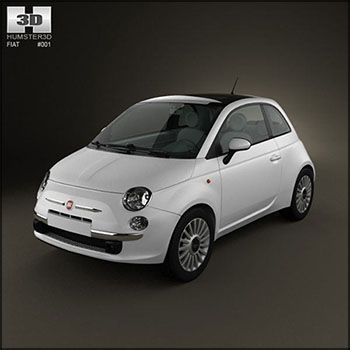 菲亚特FIAT 500汽车素材之家精选3D模型