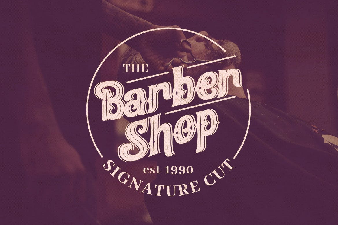 复古印刷排版风格英文衬线字体素材库精选 Oracle – Authentic Vintage Inline Font插图(5)