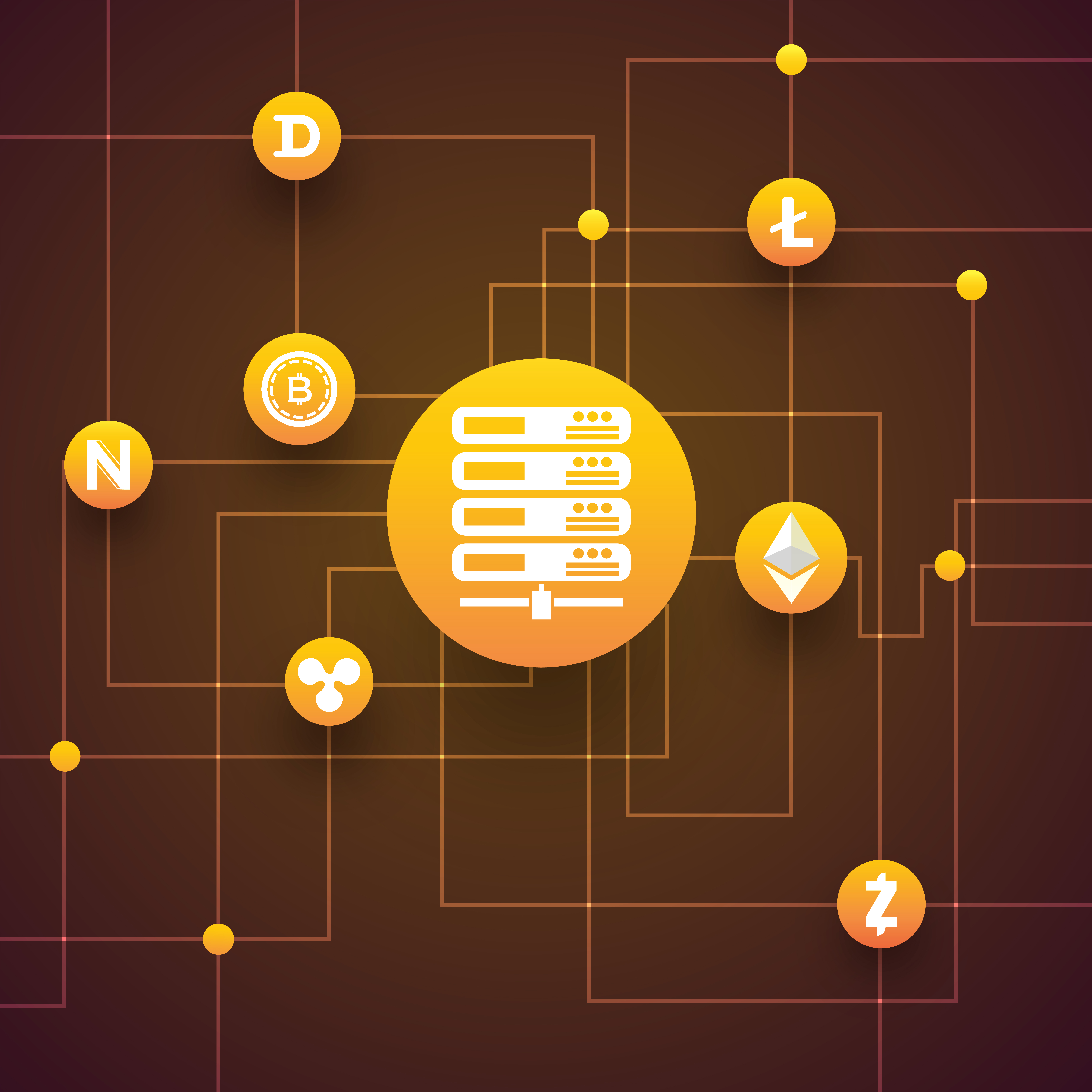特别企划——“区块链”主题设计素材：图标、背景&图表（一）插图(12)