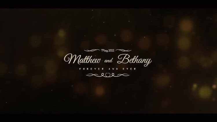 婚礼预告片具有动画效果的素材库精选AE模板