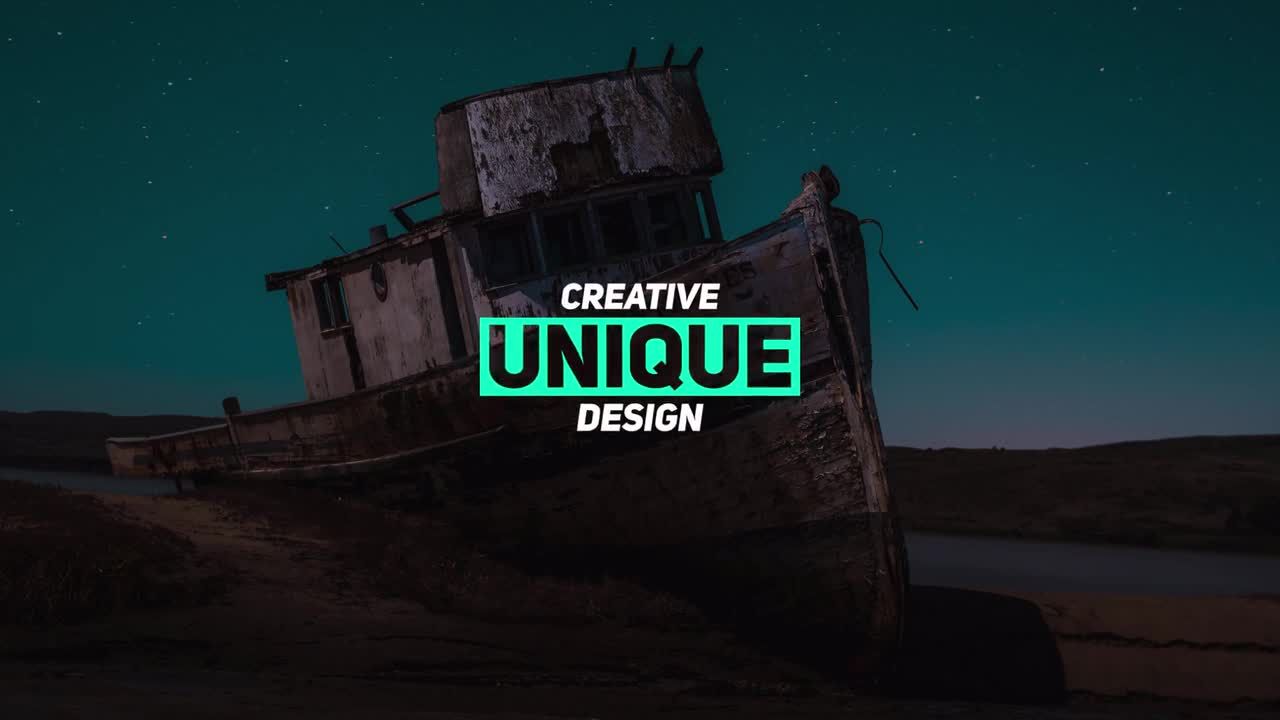 12个现代时尚的全屏动画标题素材库精选AE模板