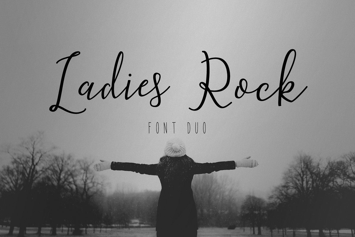 Ladies Rock Font Duo素材之家精选英文字体
