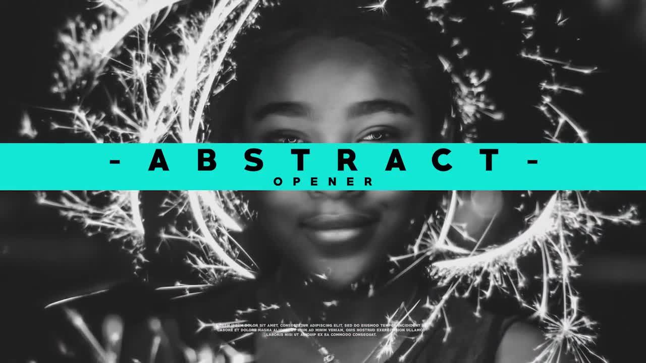 4K高清抽象的广告开启者素材库精选AE模板