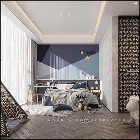 现代卧室场景素材之家精选3D模型14