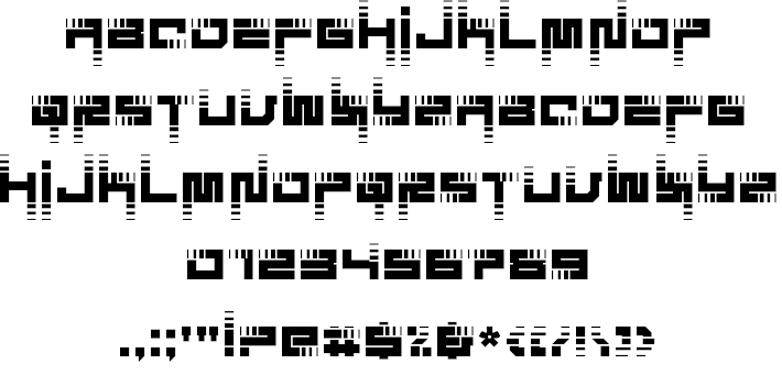 Visionary Strips font插图3 Visionary Strips font插图3