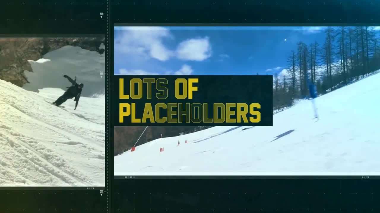 设计精美的动作幻灯片文本动画素材库精选AE模板