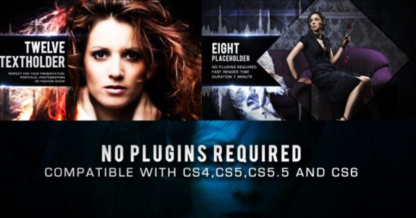 时装/美容等时尚主题幻灯片视频素材库精选AE模板下载 Fashion Glory