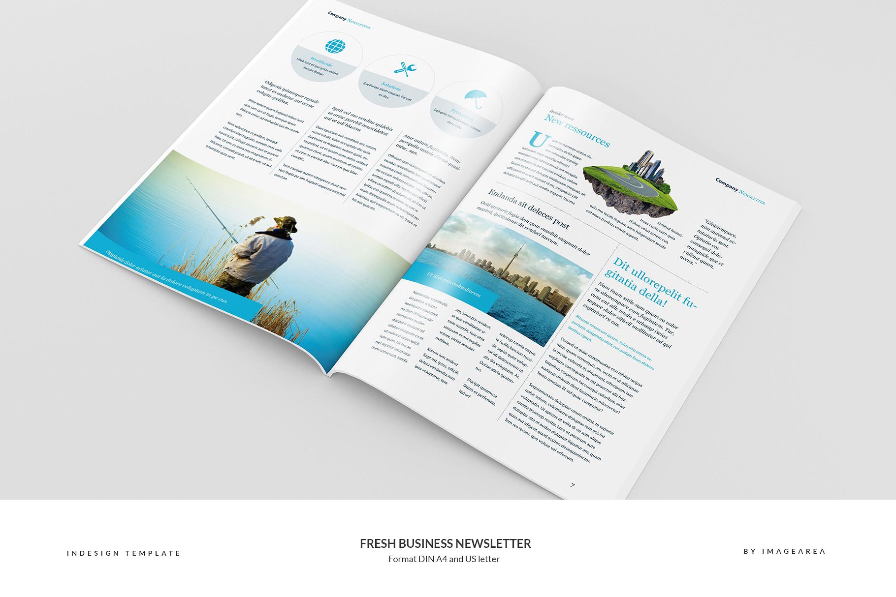 现代企业商务宣传EDM模板 Fresh Business Newsletter插图(4)