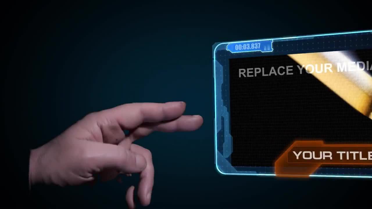 企业高科技LED屏幕宣传介绍素材库精选AE模板