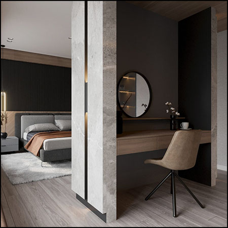 现代卧室场景素材之家精选3D模型By Nguyen Ha