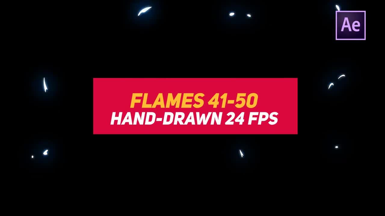 液体元素2火焰素材库精选AE模板41-50