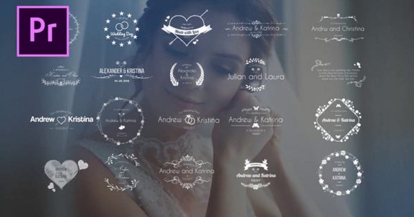 婚礼标题动画视频素材库精选PR模板V.2 Wedding Title V.2