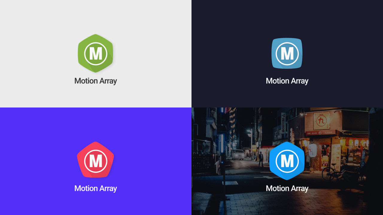 清晰徽标显示素材库精选AE模板