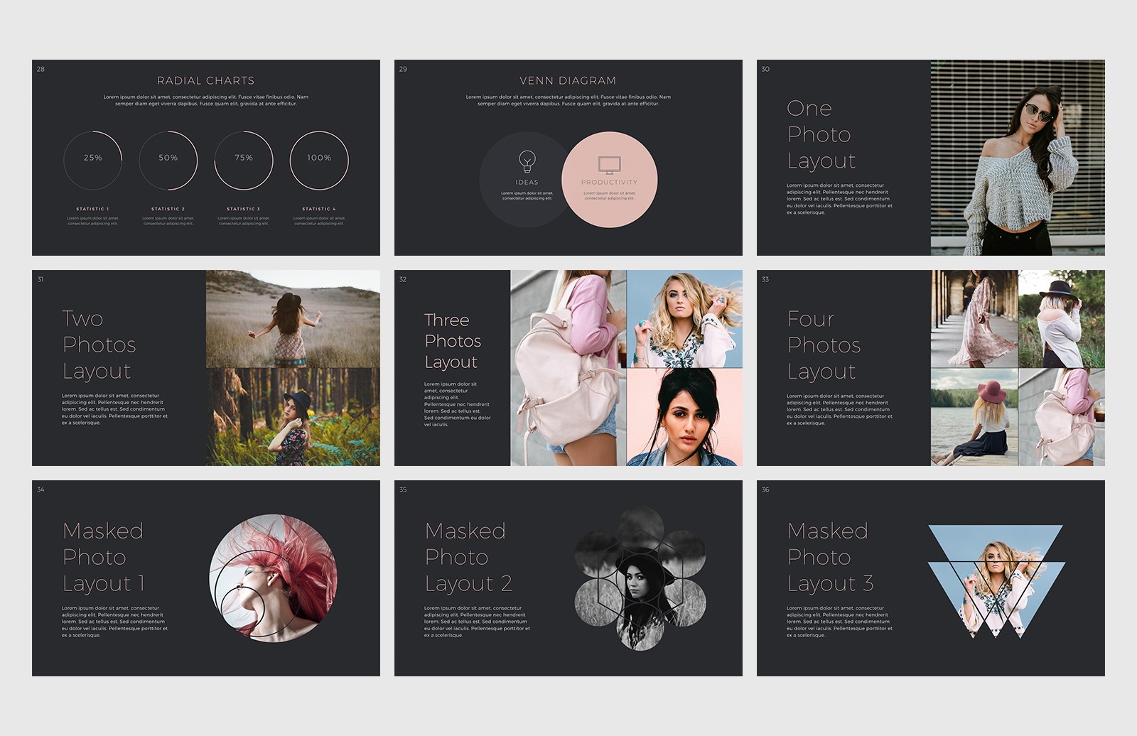 时尚主题 PPT&Keynote 幻灯片模板 Mode Keynote Presentation Template插图(4)