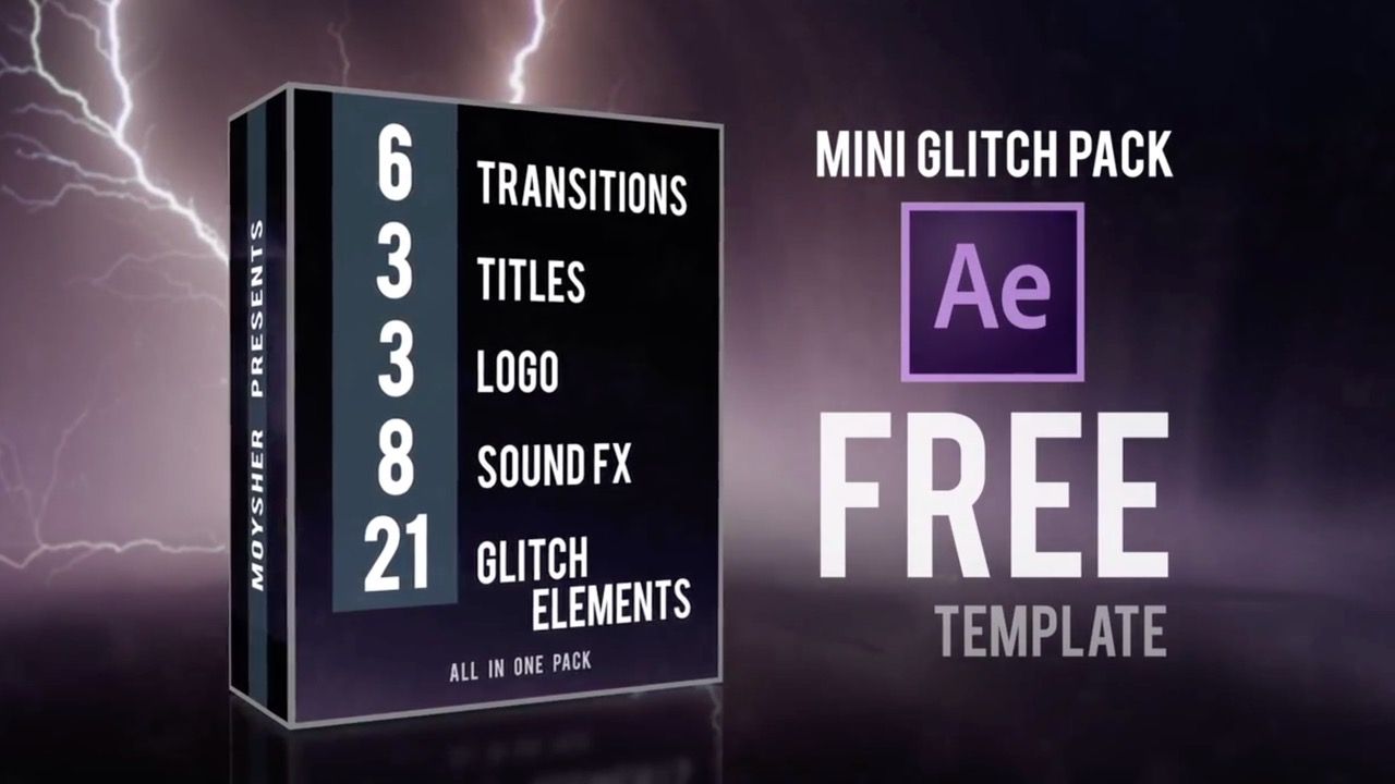 时尚动态迷你小故障素材库精选AE模板