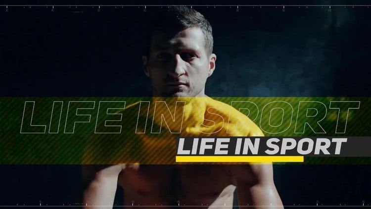 Sport Frames Slides快速动态动画素材库精选AE模板