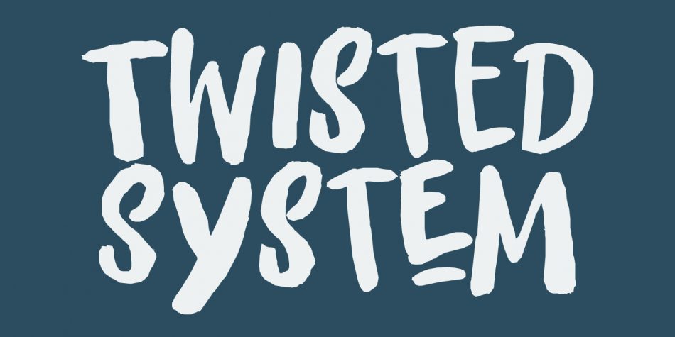 Twisted System Font插图1