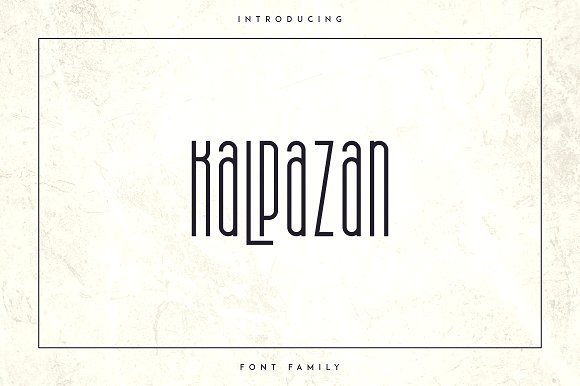 Kalpazan font family素材之家精选英文字体