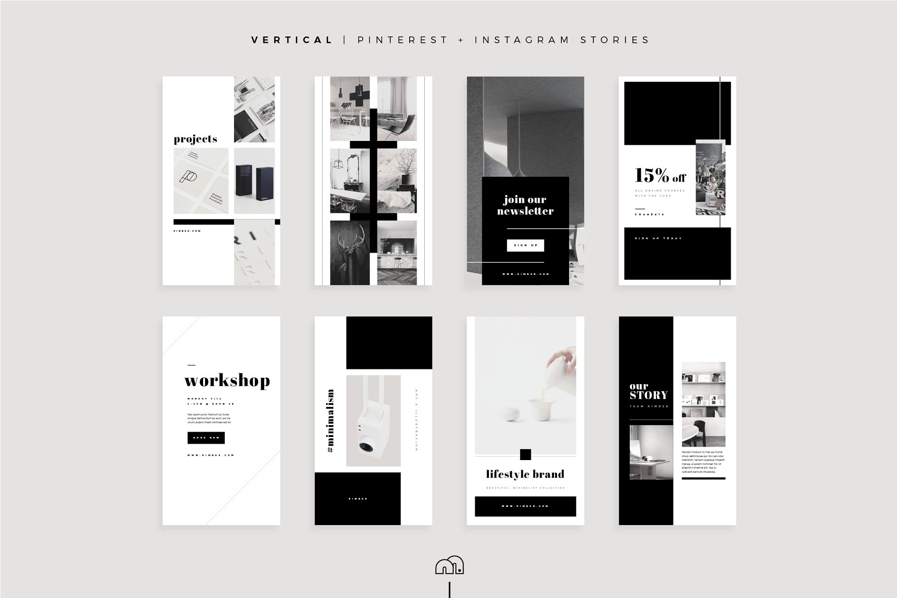 社交媒体设计运营万能素材包 Kimber – Social Media Collection插图(10)