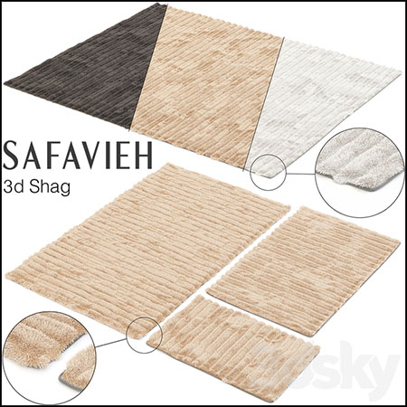 SAFAVIEH毛茸茸的地毯素材之家精选3D模型