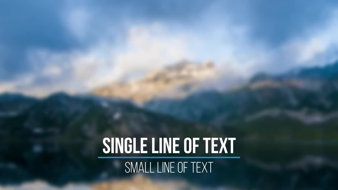 10个设计精美文本动画低三分之一素材库精选pr模板