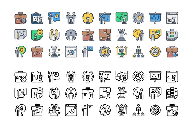 30枚商业战略主题图标素材 30 Business Strategy icon set插图(2)