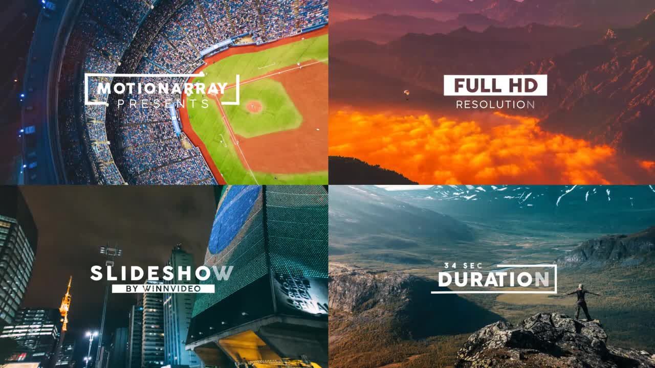 时尚富有创意的户外景色展示幻灯片素材库精选AE模板