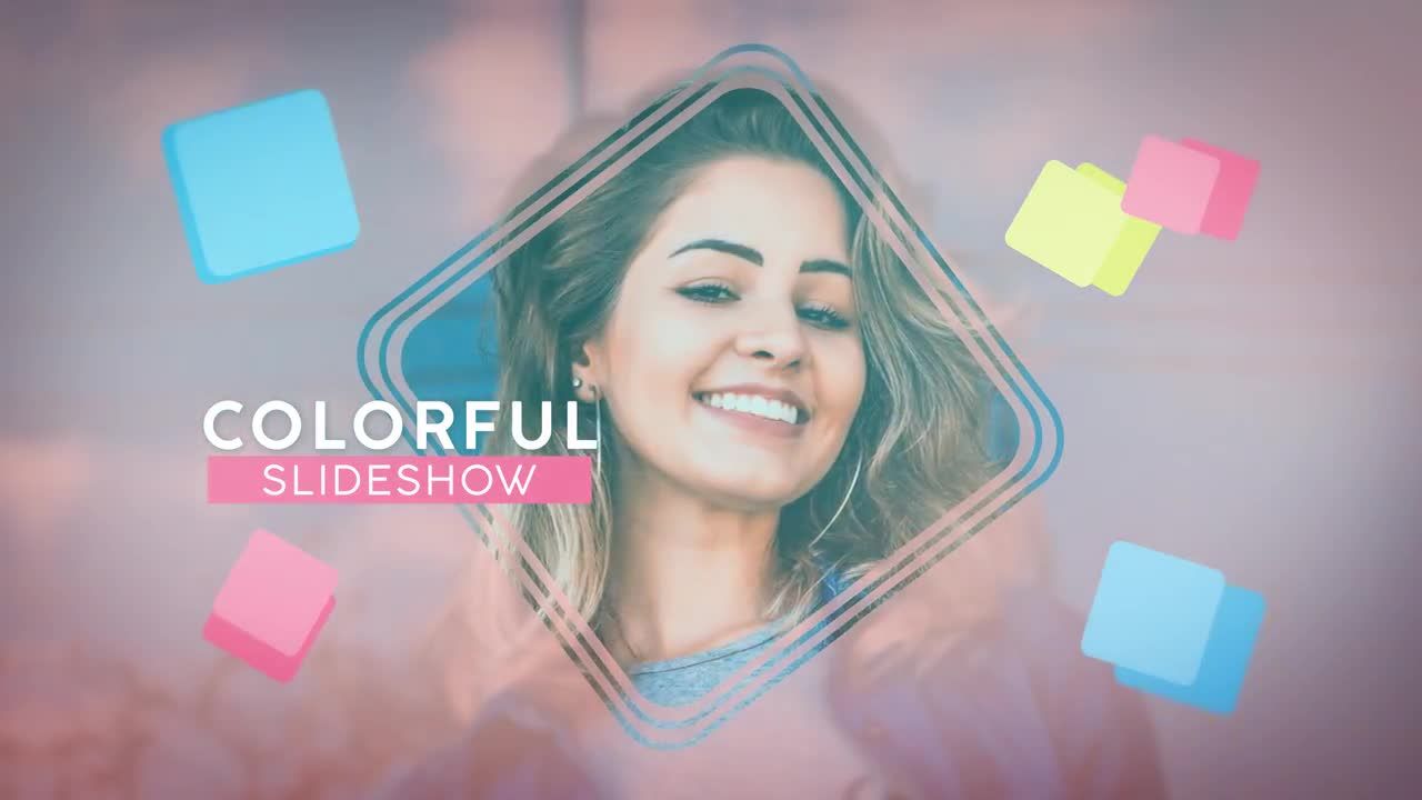 中国风彩色水墨晕开图文展示动画素材库精选AE模板