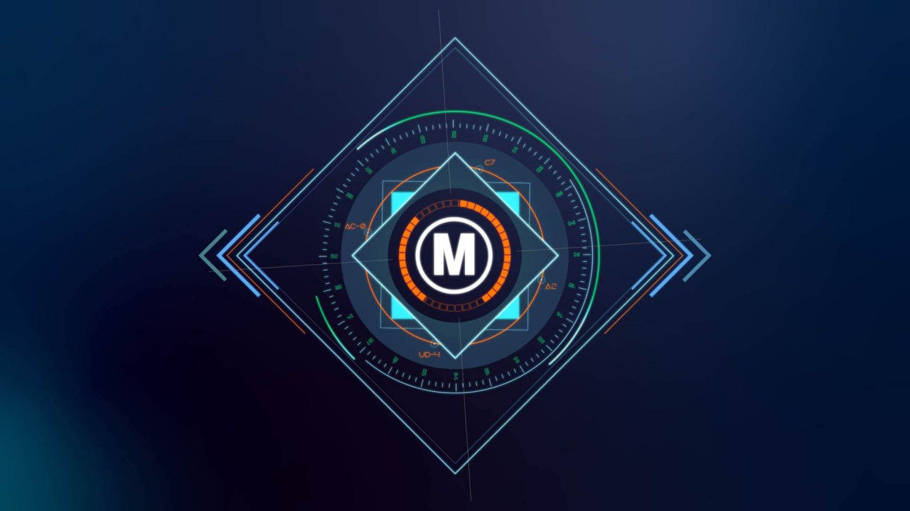 科技感经纬度定位logo特效素材库精选AE模板