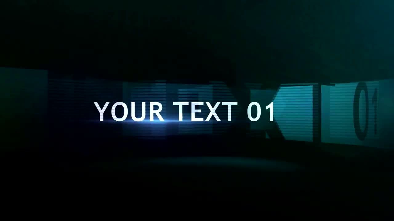 角度视图激光文标题素材库精选AE模板