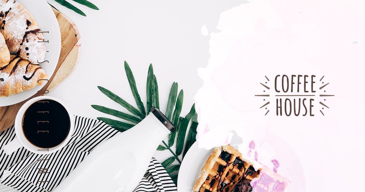 清新简约时尚优雅高端小资情调咖啡banner海报DM宣传单设计模板素材库精选插图(8)