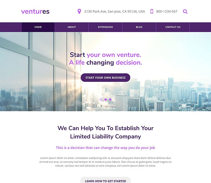多色可调简洁的公司企业官方网站模板素材库精选插图(6)