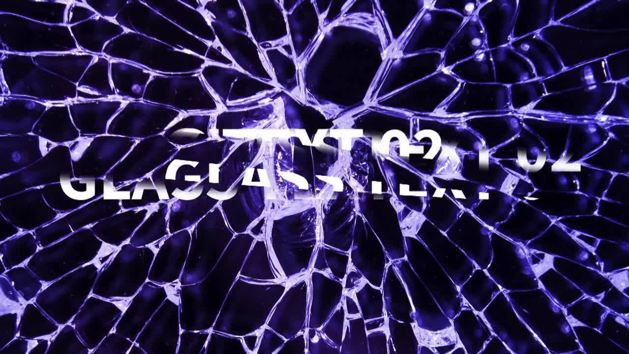 5个玻璃质感文本动画素材库推荐PR模板