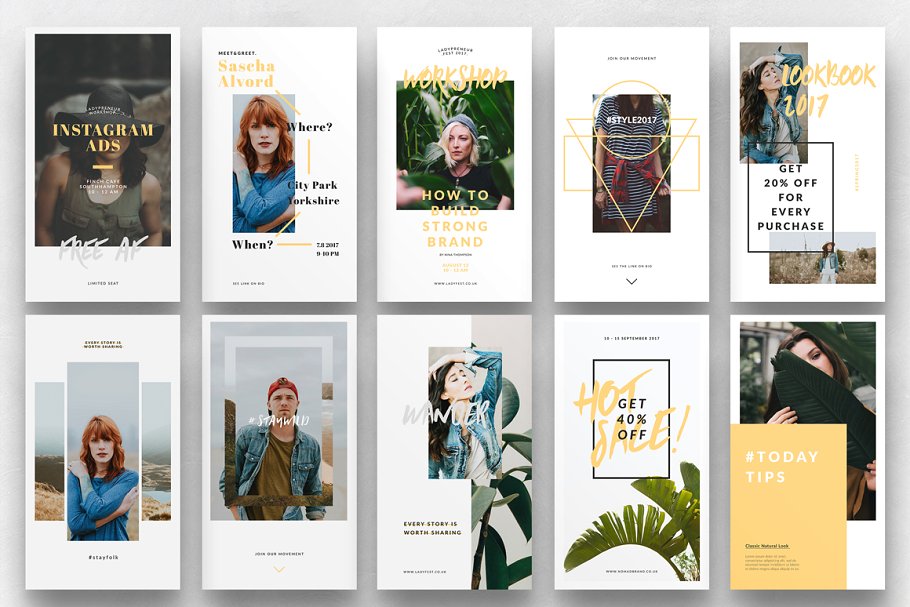 华丽Instagram故事模板素材库精选 ORENZA – Instagram Stories插图(3)