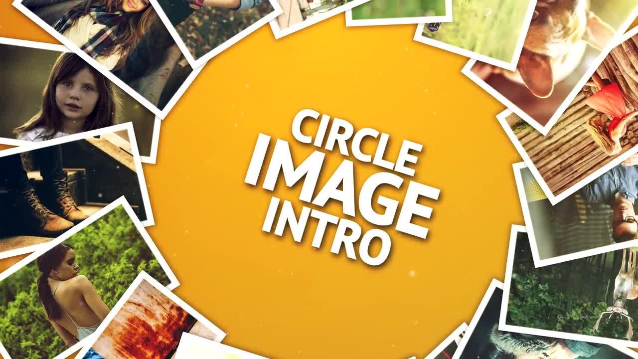 圆形图片简介素材库精选AE模板