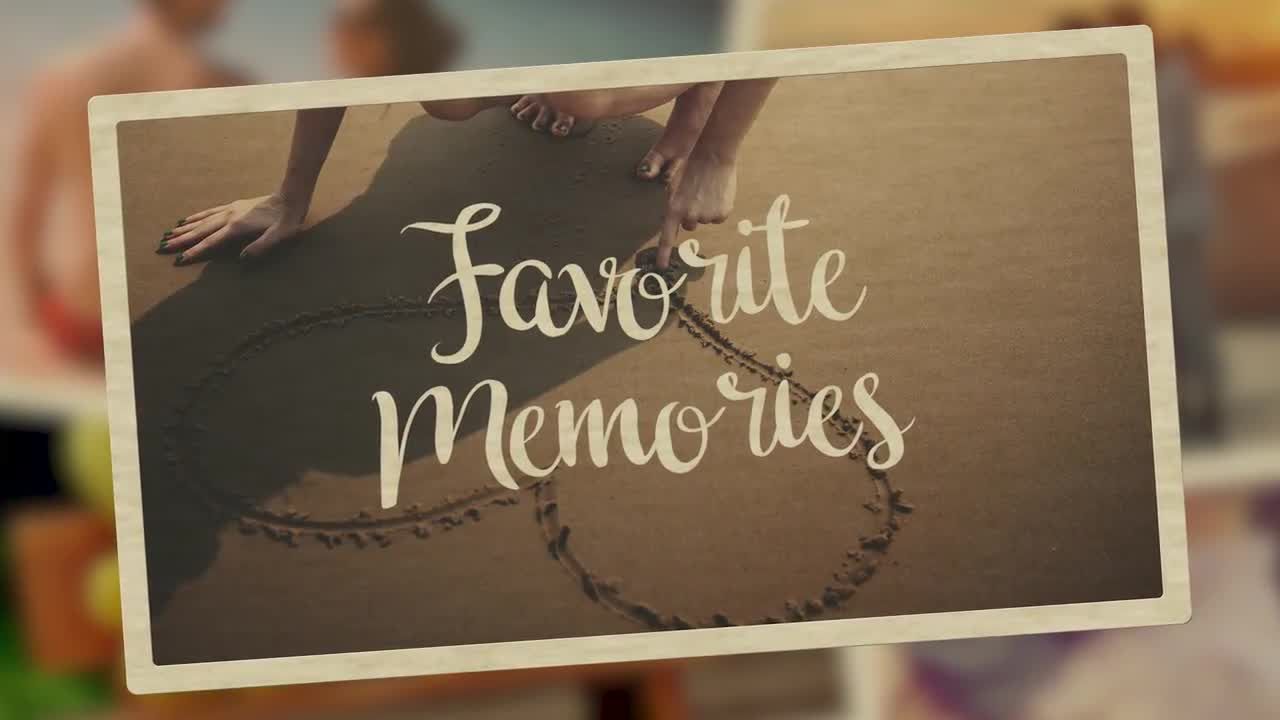 浪漫温馨电子相册照片展示素材库精选PR模板