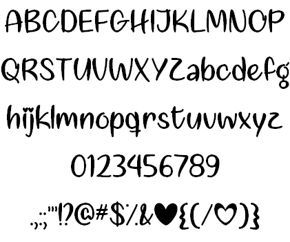 Liebe finden font插图1