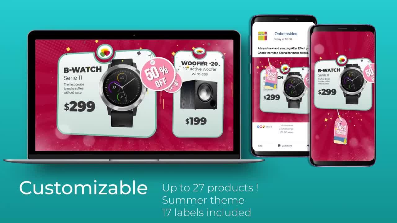 促销产品幻灯展示素材库精选AE模板