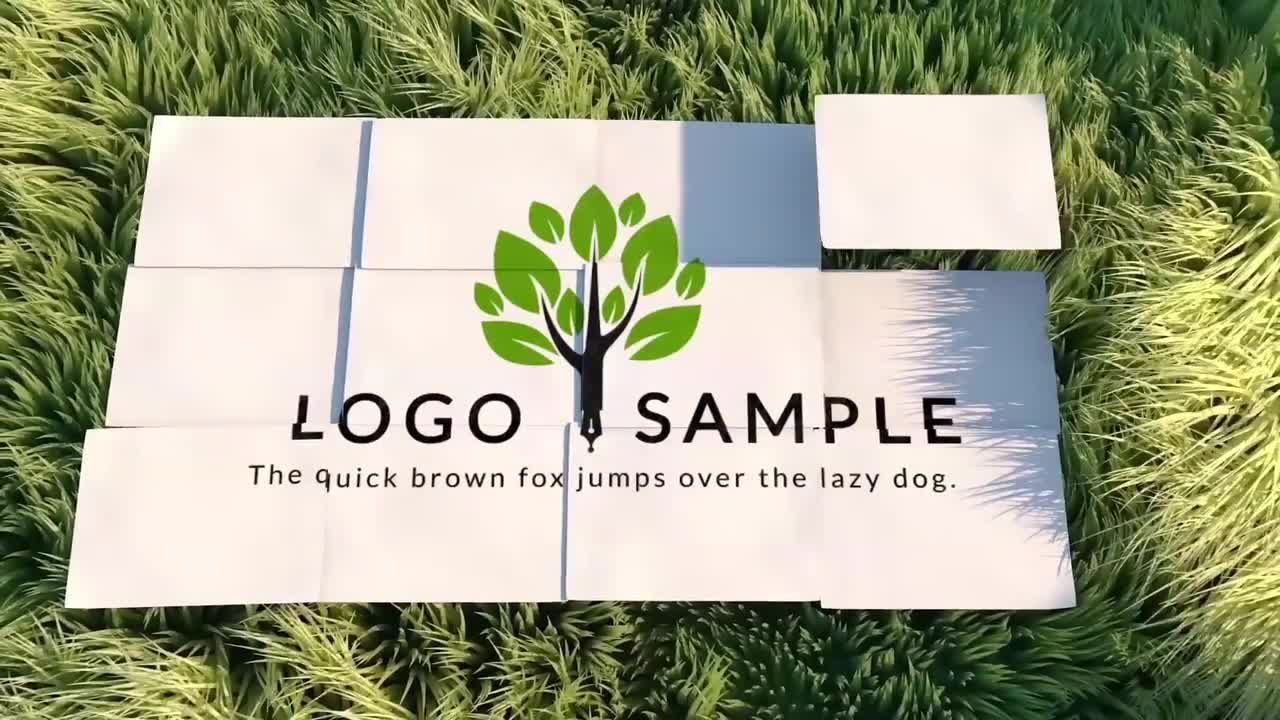 清新自然logo展示动画素材库精选AE模板