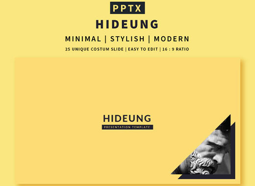黄色系列极简主义商业化PPT模板下载[ppt,pptx]