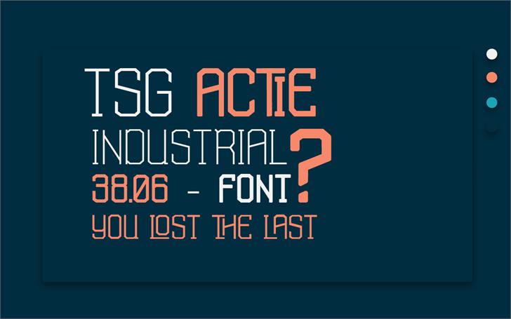 TSG Actie font插图 TSG Actie font插图