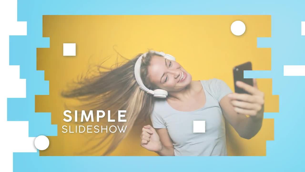 现代简洁明亮的照片幻灯片素材库精选AE模板