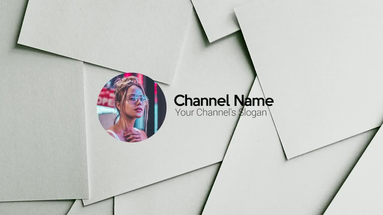 时尚简约的Youtube工具栏动画展示Pr模板