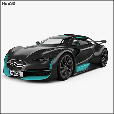 雪铁龙DS Survolt 2011跑车3D/C4D模型