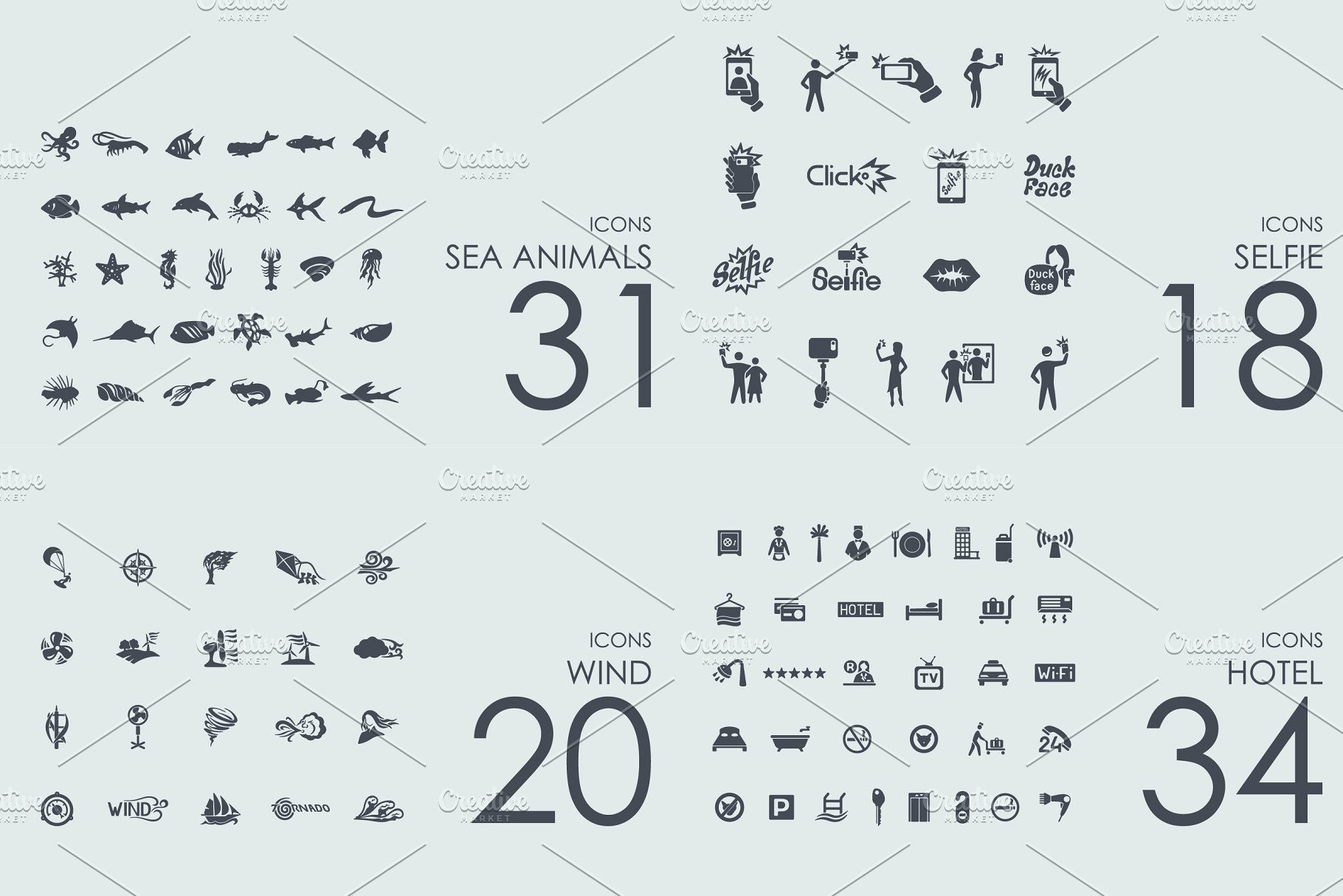 4000枚适合各种行业的图标合集 4000 HAMSTER Icons Library插图(8)