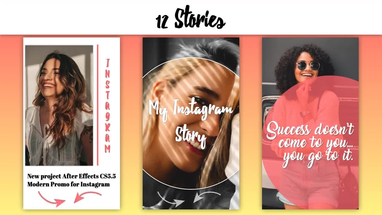 12个时尚图片社交网络展示素材库精选AE模板